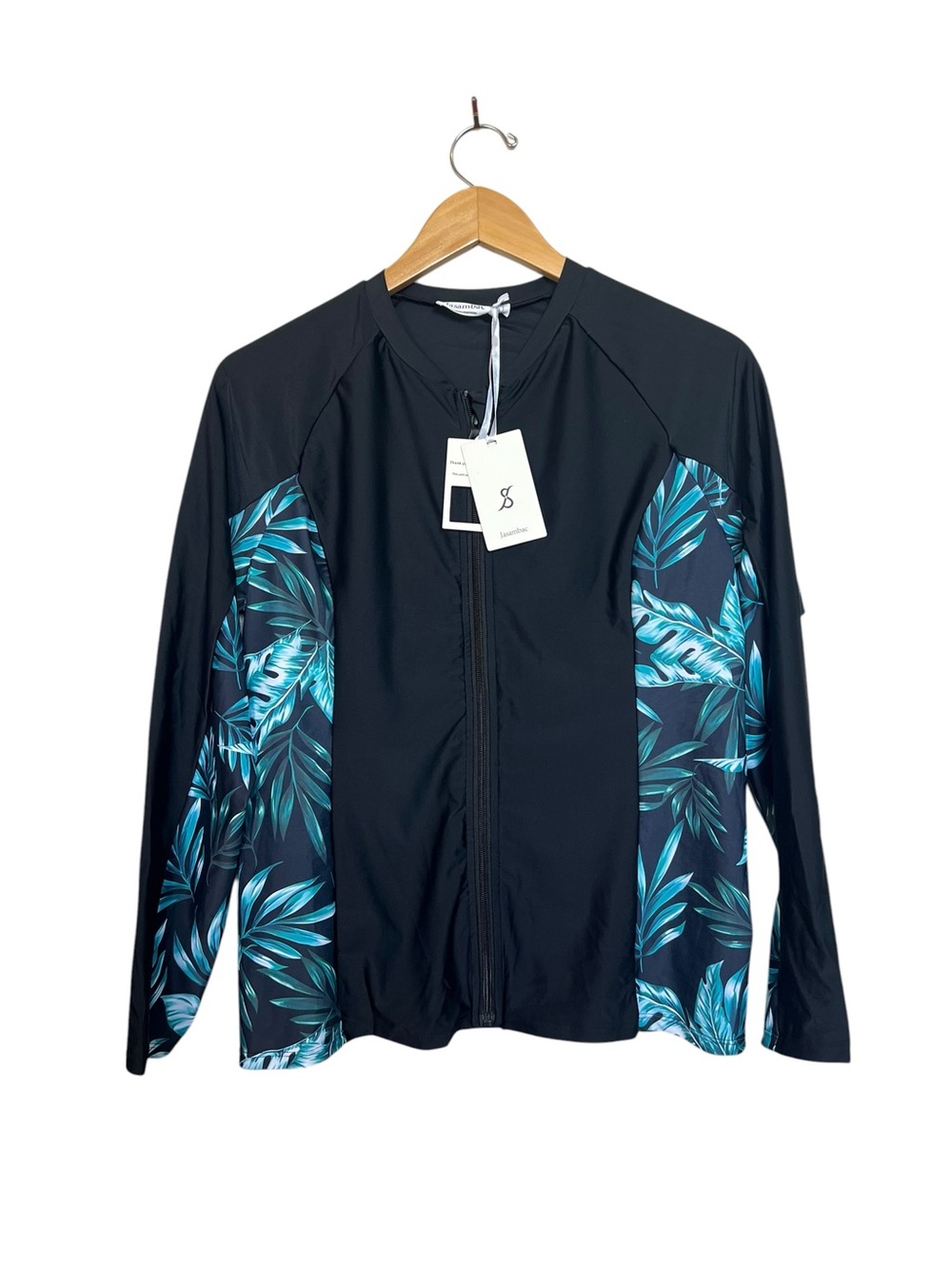 Jasambac NWT Women’s Size Large Full Zip Rash Guard Swim